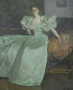 John White Alexander Miss Helen Manice oil painting on canvas